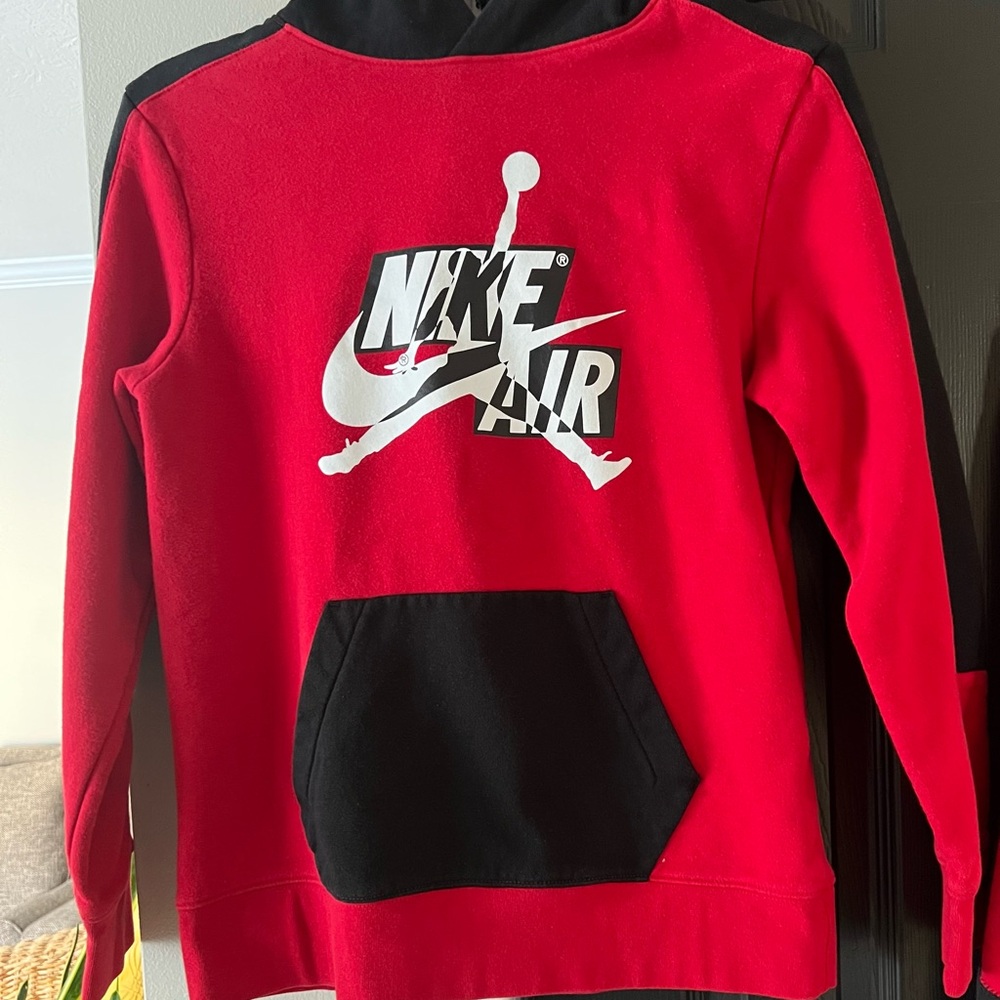 Nike Air Red and Black Sweat Set